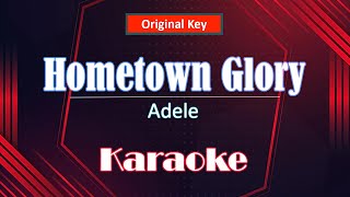 Adele  Hometown Glory Karaoke  Minus One  Instrumental  Unplugged  Piano [upl. by Aivek881]