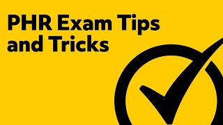 PHR Exam Tips amp Tricks [upl. by Dahij]