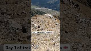 Hiking in the Caucasus Mountains 🏔️ MestiaUshguli 🇬🇪 travel shorts nature [upl. by Gretchen]