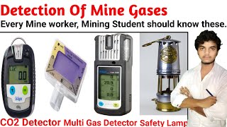 Detection Of Mine Gases ll Oxygen CO2 II Mine Tech ll Lecture 81 [upl. by Alliuqat398]