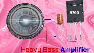 2SC 5200 transistor  Amplifier  12v Amplifier  Easy circuit amplifier [upl. by Weisberg]