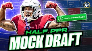 Its Here The FantasyPros HALFPPR MOCK DRAFT 2024 Fantasy Football [upl. by Adnale553]