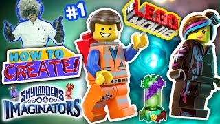 SKYLANDERS IMAGINATORS CREATION of LEGO EMMET amp WYLDSTYLE LEGO MOVIE Game How to Create Recipe 1 [upl. by Fawcett]