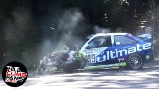 Ford Escort Cosworth CRASHES HARD  Gernot Chlupacek  Hill Climb Mickhausen 2010 Onboard [upl. by Alberik]