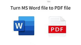 Save Word Document As PDF [upl. by Airenahs]