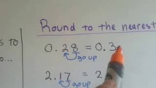 Grade 5 Math 34 Round Decimals to a Place Value [upl. by Buehler]