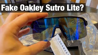 Fake Oakley Sutro Lite VS Real Oakley Sutro Lite [upl. by Filippa]