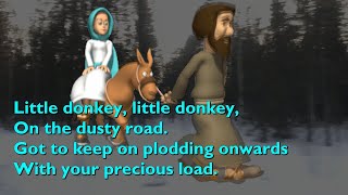 Little Donkey with lyrics for congregations [upl. by Yelrehs]