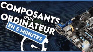 LES COMPOSANTS DUN ORDINATEUR  EXPLICATIONS EN 5 MINUTES 💻⏱️ [upl. by Toms]