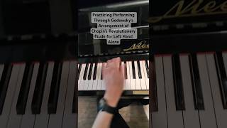 Piano Practice  GodowskyChopin Revolutionary Étude for LH alone 2  92924 pianolessonsonline [upl. by Ymor638]