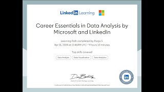 Career Essentials in Data Analysis by Microsoft and LinkedIn  Final Exams [upl. by Luwana]