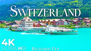 SWITZERLAND 4K • Relaxation Film with Beautiful Piano Music • Relaxation Film 4K Ultra HD [upl. by Galvan143]