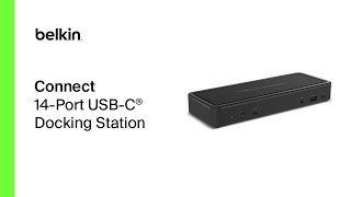 Belkin Connect 14Port USBC Docking Station 65W Chromebook Certified [upl. by Edia286]