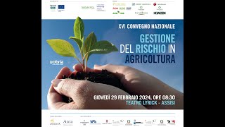 XVI° Convegno Nazionale  Gestione del Rischio in Agricoltura [upl. by Gert]