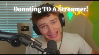 Donating To A Twitch Streamer [upl. by Wilkinson]