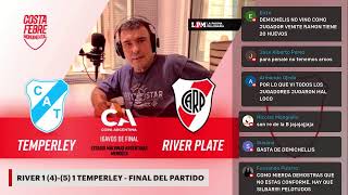 RIVER vs Temperley  EN VIVO  16avos de Final  Copa Argentina  Relata Lito Costa Febre [upl. by Annoda]