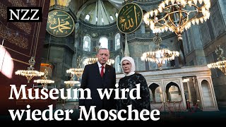 Türkei Erdogan macht aus der Hagia Sophia wieder eine Moschee [upl. by Kylen647]