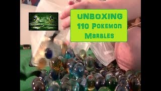 Unboxing 110 Pokemon Marbles 2nd Hand Madness [upl. by Sakovich140]