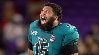 Jerrod Clark Highlights DL Coastal Carolina Senior Bowl [upl. by Liatris]