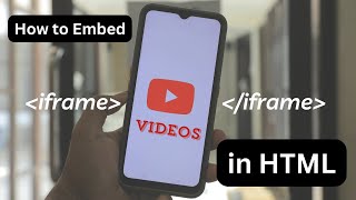 How to Embed YouTube Video in HTML [upl. by Eniamerej]