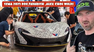 SEMA TAVARISH REVEALS MCLAREN P1😮CRAZY FOOTAGEDDE ALEX CHOI HOONIGAN BURNYARD TJ HUNT WTF [upl. by Goar]