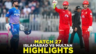 PSL 9  Full Highlights  Islamabad United vs Multan Sultans  Match 27  M2A1A [upl. by Eerac]