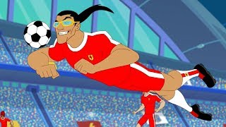 Supa Strikas Full Episode Compilation  The Determinator  Soccer Cartoons for Kids [upl. by Lauber]