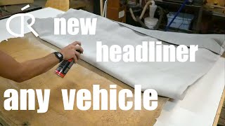 How to replace a headliner in any car Easy  Ford F150 [upl. by Ahsenad]