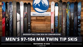 2024 Mens 100 mm Twin Tip Ski Comparison with SkiEssentialscom [upl. by Gnouhp]