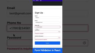 Form validation with Formik in React [upl. by Seda]