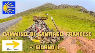 PIOGGIA E VENTO A130Km TAPPA 1del CAMMINO DI SANTIAGO [upl. by Akimik]