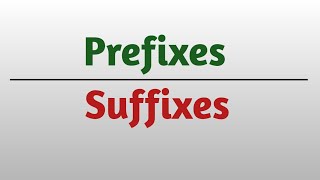 Prefixes and Suffixes in English English course [upl. by Nagear63]