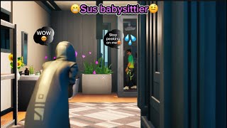 Fortnite roleplaySus Babysitter 🤨 [upl. by Anirtep]