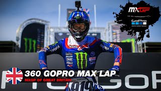 360 GoPro Max Lap  MXGP of Great Britain 2021 Motocross [upl. by Elazaro]