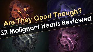 All 32 Malignant Hearts Revealed Lets Look Through Them [upl. by Kartis345]