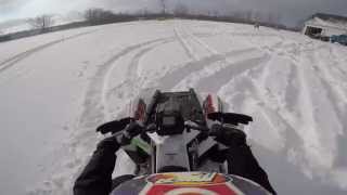 2014 Polaris Scrambler XP 1000 Snow Day  GoPro Hero4 Silver [upl. by Rahm]