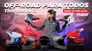 THOR SECTOR 2  ¡Mejor precio Casco OffRoad disponible en motomundicl [upl. by Sadella829]