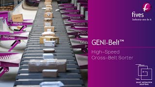 Intralogistics GENIBelt™ HighSpeed CrossBelt Sorter [upl. by Robby]