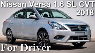 Nissan Versa 16 SL CVT XTronic 2018 Todos os detalhes Canal For Driver [upl. by Anwahsiek]