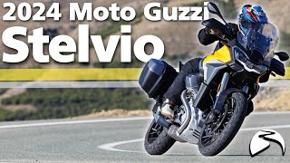 New Moto Guzzi Stelvio 2024  First Ride Review [upl. by Christoffer850]