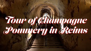 Tour of Champagne Pommery in Reims France [upl. by Woodruff]