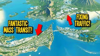 How I Fixed My Citys Traffic Nightmare in Cities Skylines [upl. by Lirbij]