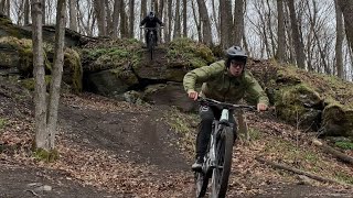 North Bay Ontario Canada  Mountain Biking with Friends  Big Jumps Fast Berms and Good Times [upl. by Yllut]