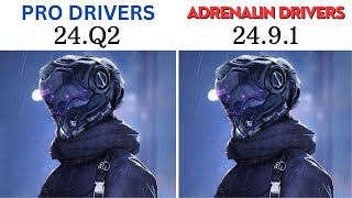 AMD Pro Drivers Vs Adrenalin Drivers  24Q2 Vs 2491 RX 6700 XT 5800x3D [upl. by Eiramoj]