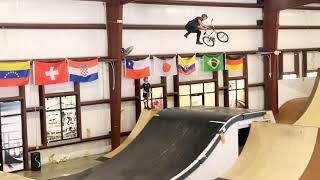 We drove to NC for a foam pit  I tried to backflip a BMX Bike bmx foampit [upl. by Adelia]