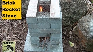 DIY Brick Rocket Stove [upl. by Taddeo]