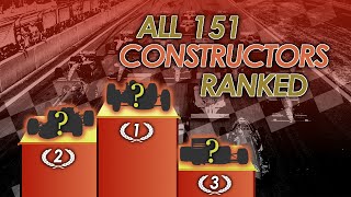 EVERY Formula 1 Constructor ranked by career points converted to modern points [upl. by Sorel]