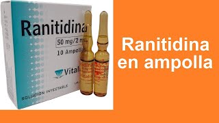 🔴 DOSIS PEDIATRICA DE RANITIDINA EN AMPOLLA [upl. by Fitz]