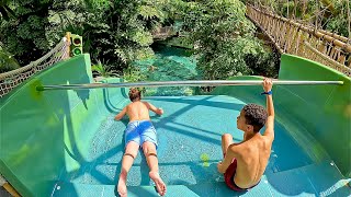 Steep Wide Waterslide at Center Parcs De Eemhof Netherlands [upl. by Suchta]