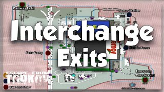 NEW INTERCHANGE EXIT MAP All PMC and SCAV Exits with Map  Escape from Tarkov [upl. by Aterg]